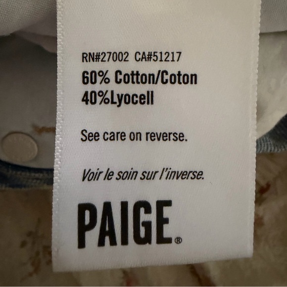 PAIGE Light Blue Distressed Boyfriend Jeans - Picture 12 of 15